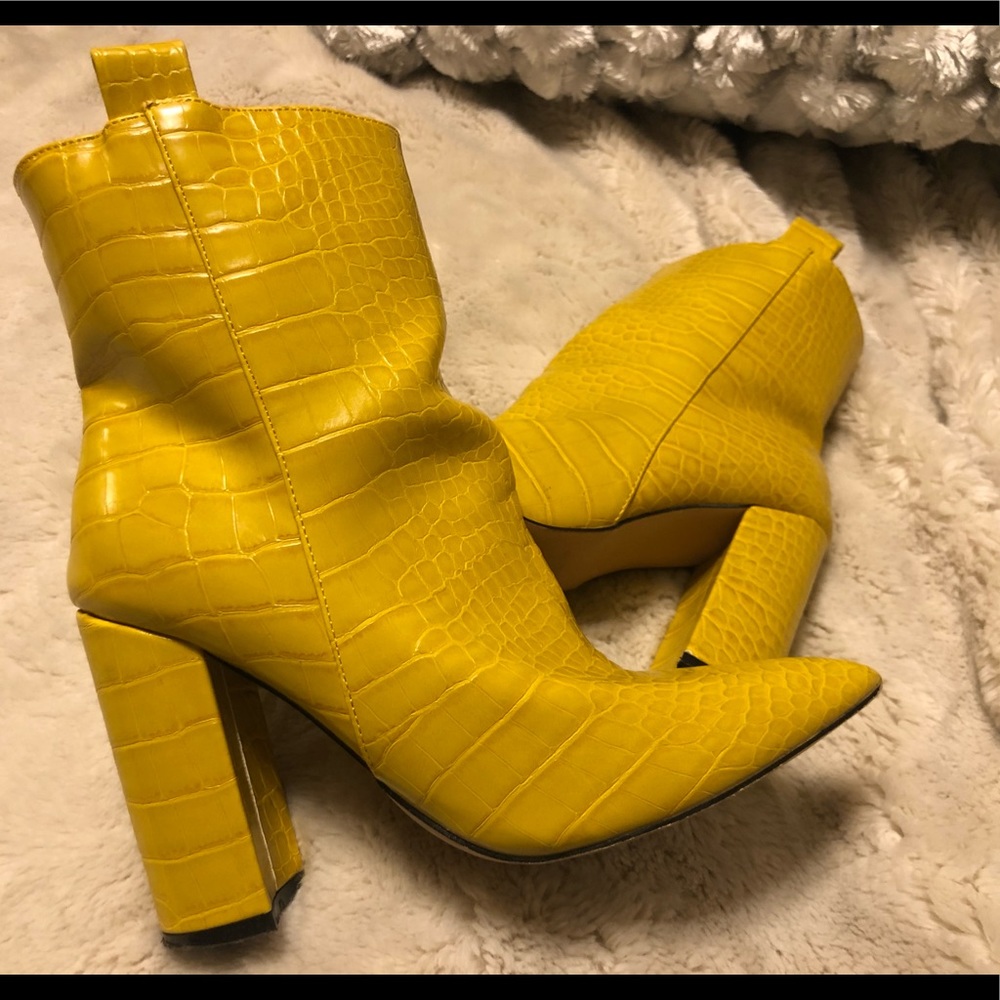 Snakeskin Booties